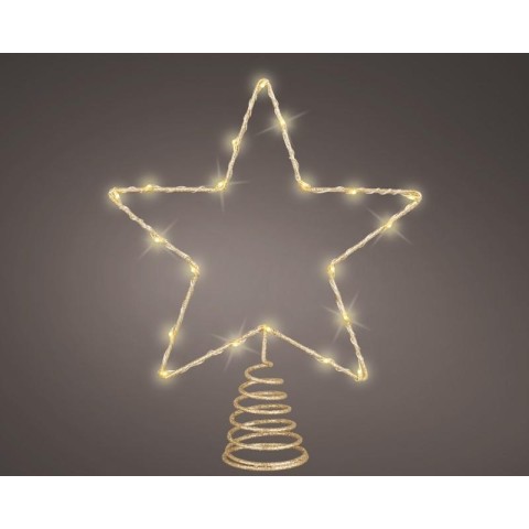 PUNTALE STELLA CON LED GOLD 5X